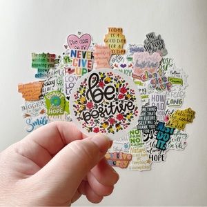 Set of 5 Positivity & Inspirational stickers